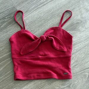 Hollister Pink Knotted Camisole Top